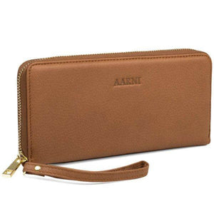 Aarni Clutch Wallet Cognac Nahkalompakko konjakki