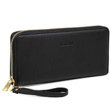 Aarni Clutch hirvennahkainen lompakko musta