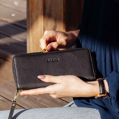 Aarni Clutch hirvennahka lompakko