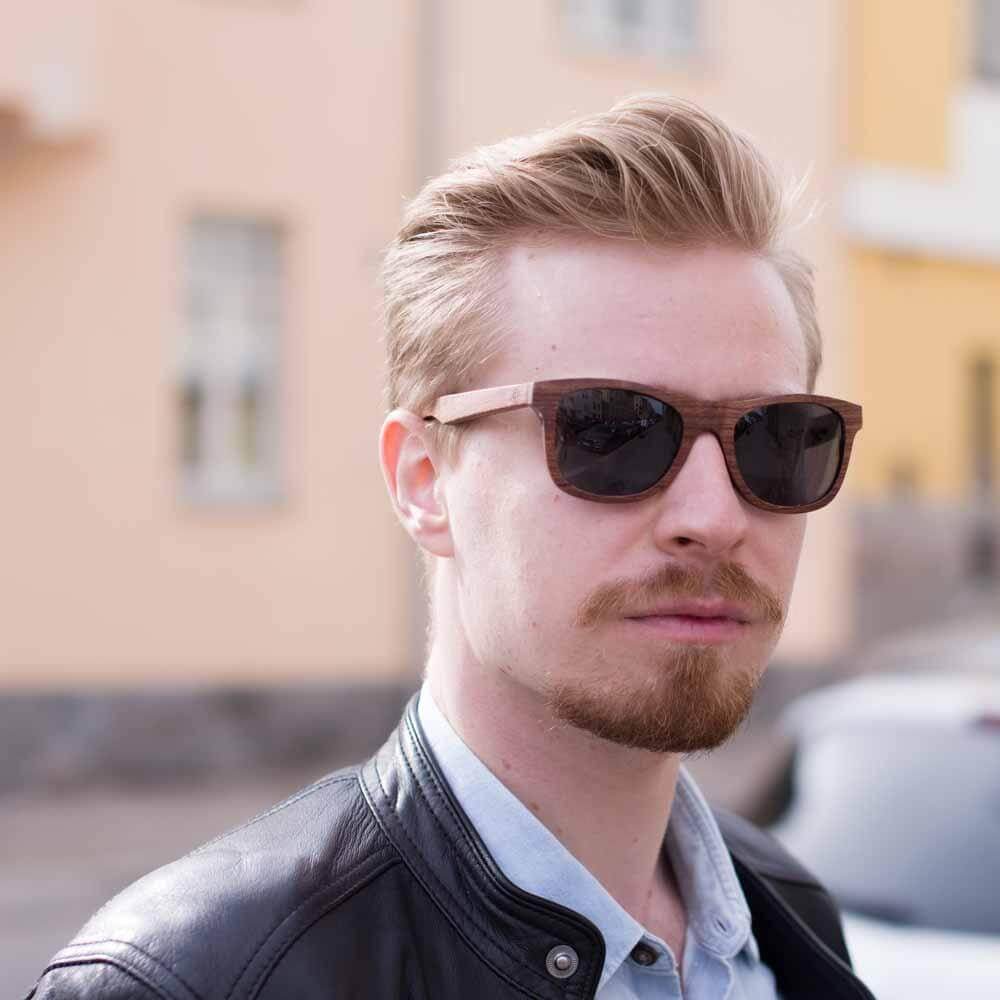 Aarni puiset aurinkolasit