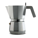Alessi Moka espressokeitin DC06-9 FM tyylikäs muotoilu laadukkaasta alumiinista