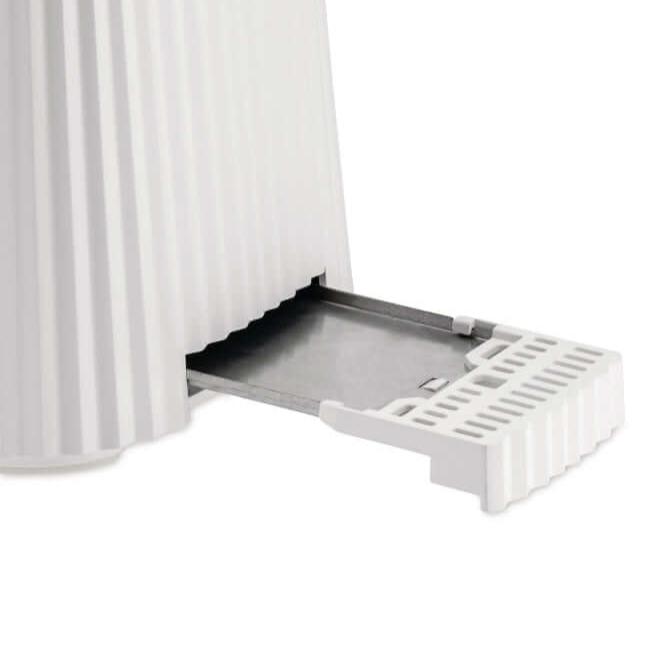 Alessi Plissé Leivänpaahdin MDL08W, leivänpaahtimen irrotettava murupelle.