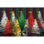 Alessi Bark for Christmas joulukuusi BM06-30 GD, koristeelliset joulukuuset eri väreissä ja valaistuksessa.