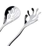 Alessi Mediterraneo salaattiottimet ESI16SET kiiltävät salaattiottimet upealla muotoilulla, pituus 27,5 cm.