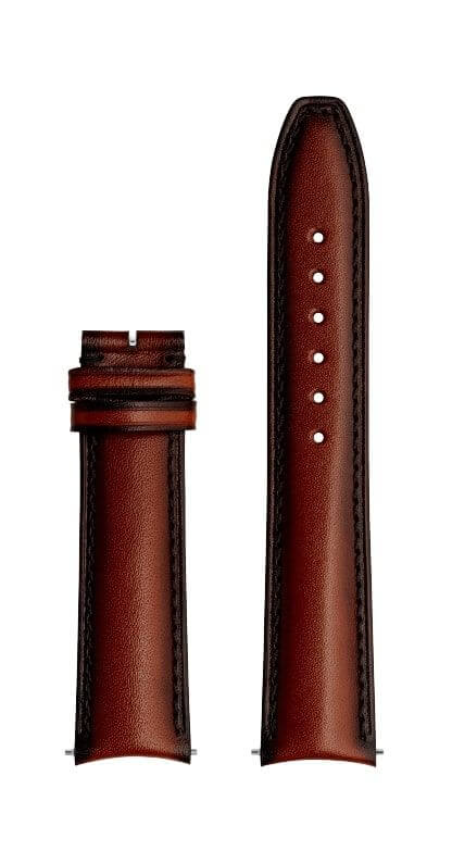  Baume & Mercier ruskea nahkaranneke