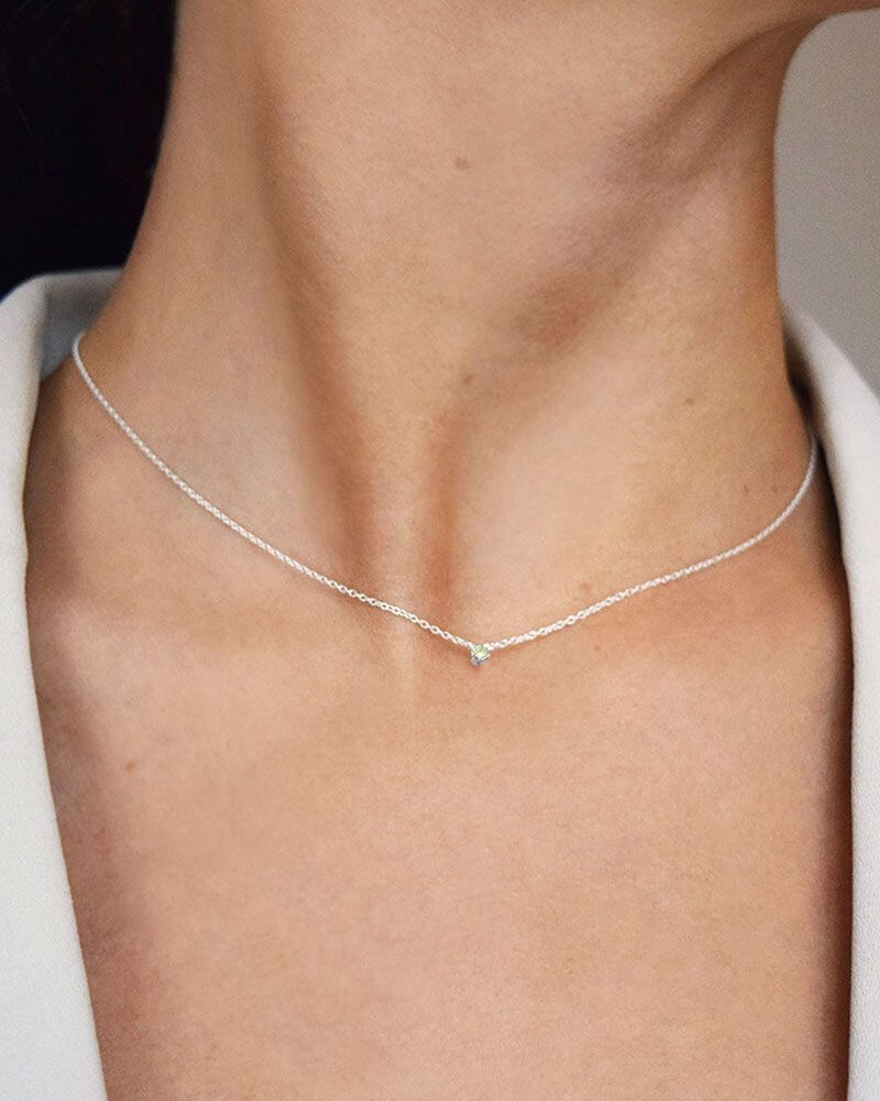 Drakenberg Sjölin Birthstone Elokuu kaulakoru BSS-N1S081-S