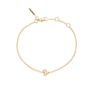 Drakenberg Sjölin Le Knot drop gold rannekoru