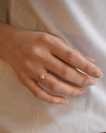 Drakenberg Sjölin Le Knot drop gold sormus LKT-R10170-G-3