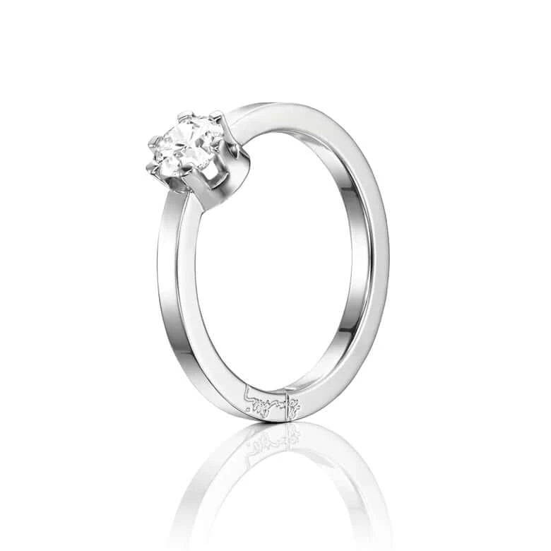 Efva Attling Crown Wedding Ring timanttisormus 13-101-01127