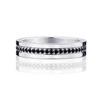 Efva Attling 4½ & Black Stars Ring sormus 13-101-01050