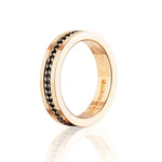 Efva Attling 4½ & Black Stars Ring sormus 13-101-01050