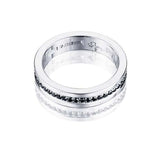 Efva Attling 4½ & Black Stars Ring sormus 13-101-01050