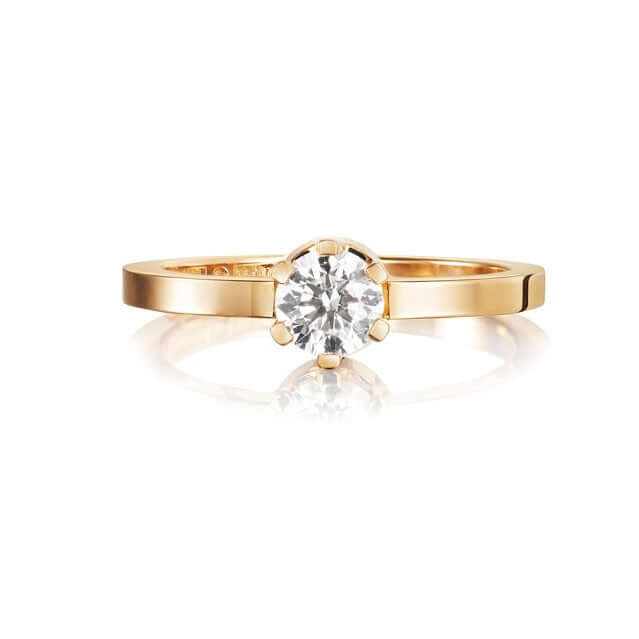 Efva Attling Crown Wedding Ring timanttisormus 13-101-01127