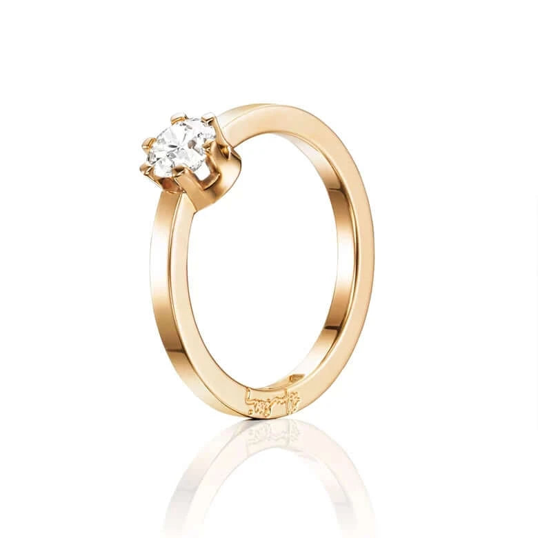 Efva Attling Crown Wedding Ring timanttisormus 13-101-01127