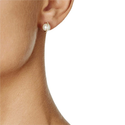 Efva Attling Day Pearl & Stars kultaiset timanttikorvakorut