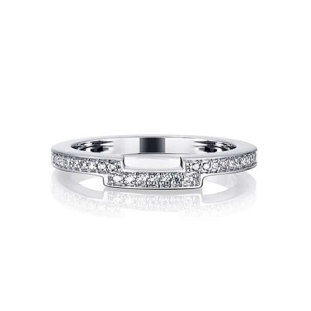 Efva Attling Deco Thin Ring timanttisormus