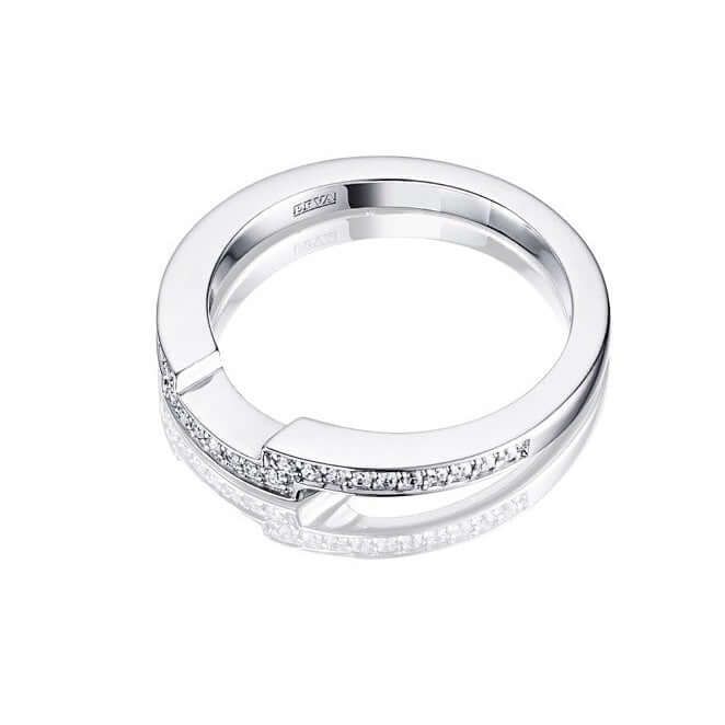 Efva Attling Deco Thin Ring timanttisormus