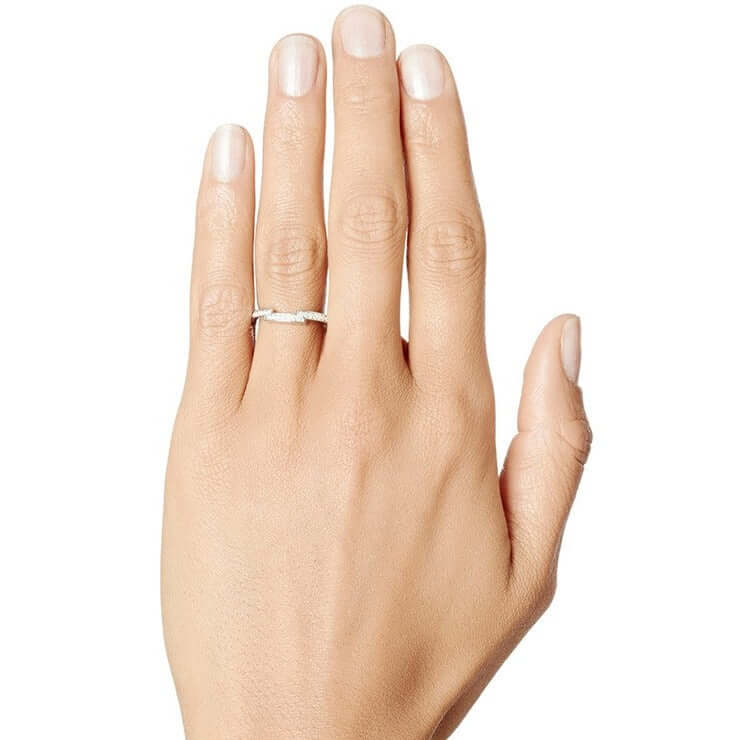 Efva Attling Deco Thin Ring timanttisormus