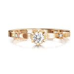 Efva Attling Forget Me Not Star Ring timanttisormus