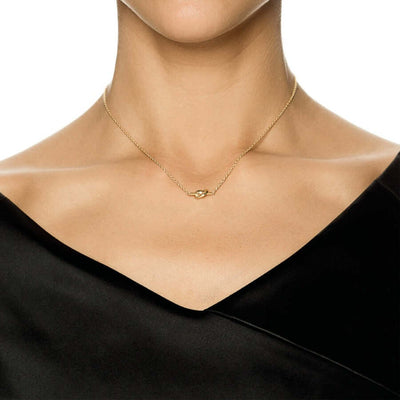 Efva Attling Love Knot kultainen kaulakoru 10-101-00966
