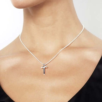 Efva Attling Little Thin Cross pendant -riipus - Salkari