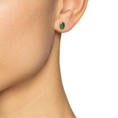 EFVA_ATTLING_LOVE_BEAD_GREEN_AGATE_KULTAISET_KORVAKORUT