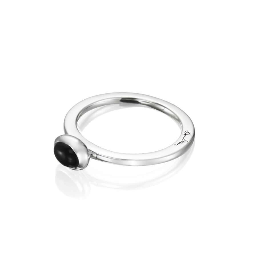 Efva Attling Love Bead Onyx sormus