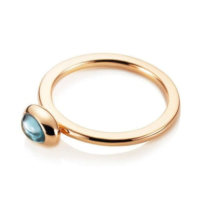 Efva Attling Love Bead Topaz kultasormus