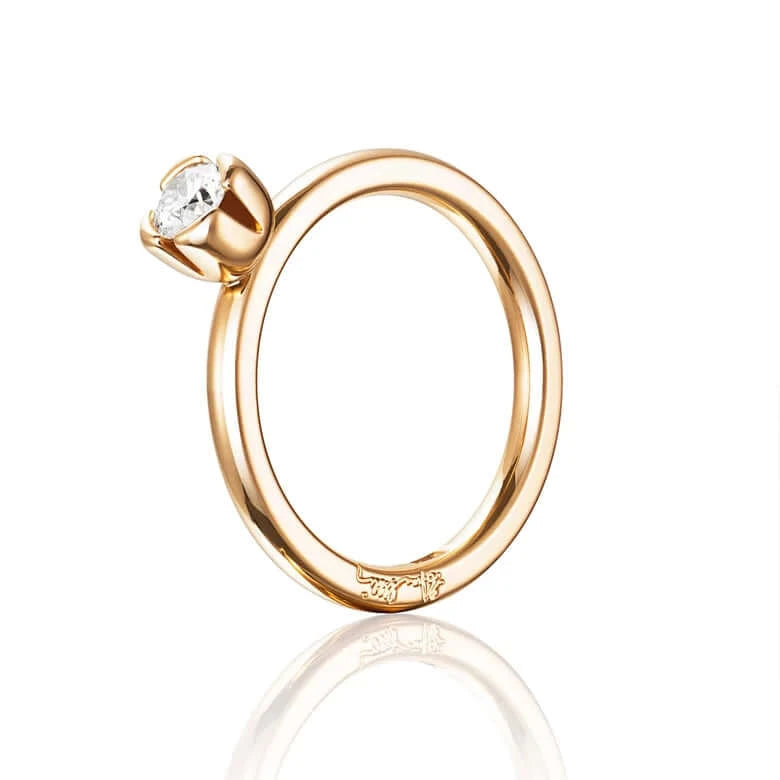 Efva Attling Love Bead Wedding Ring timanttisormus