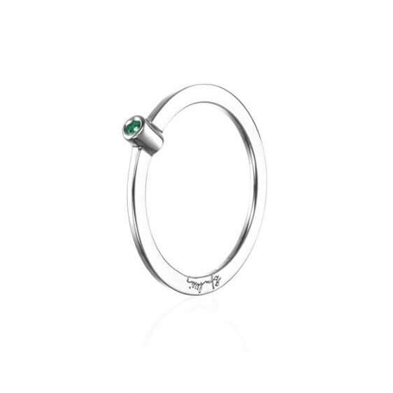 Efva Attling Mikro Blink Ring Emerald Sormus