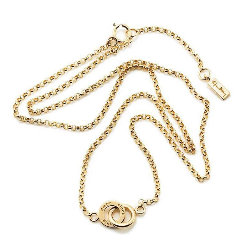 Efva Attling Mini Twosome Necklace kultainen kaulakoru