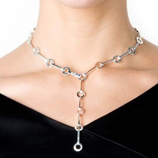 Efva Attling Ring Chain Necklace kaulakoru 10-100-00052