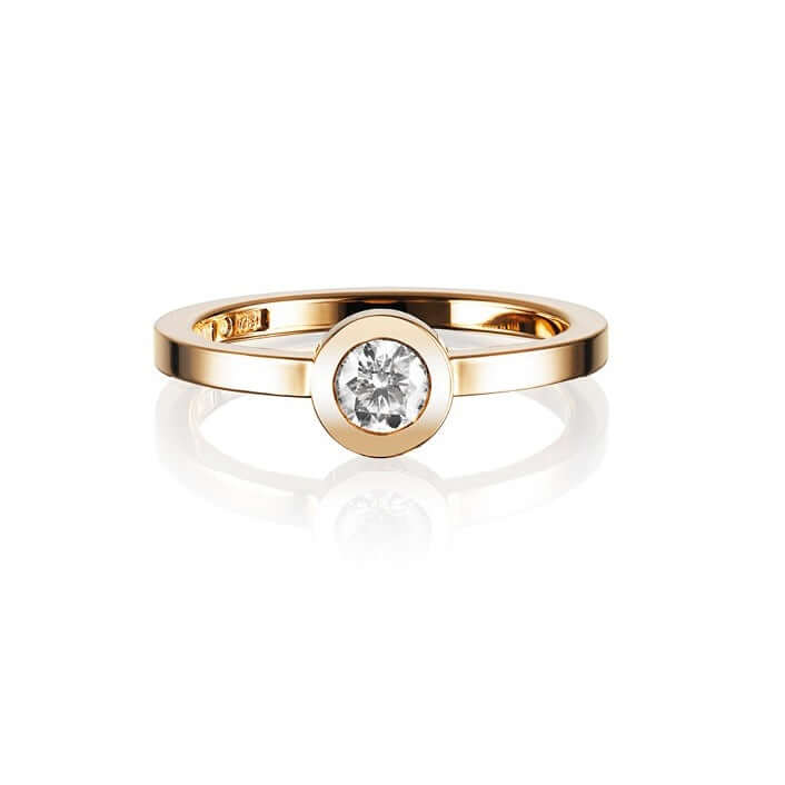 Efva Attling The Wedding Thin Ring timanttisormus