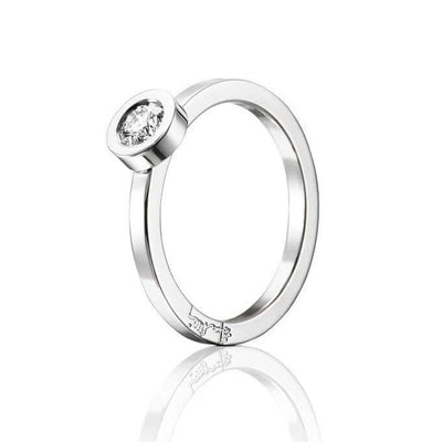 Efva Attling The Wedding Thin Ring timanttisormus