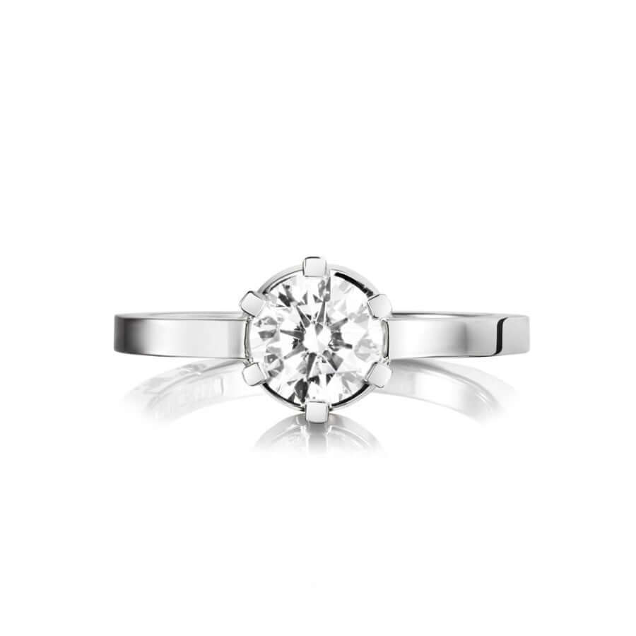 Efva Attling Crown Wedding Ring timanttisormus