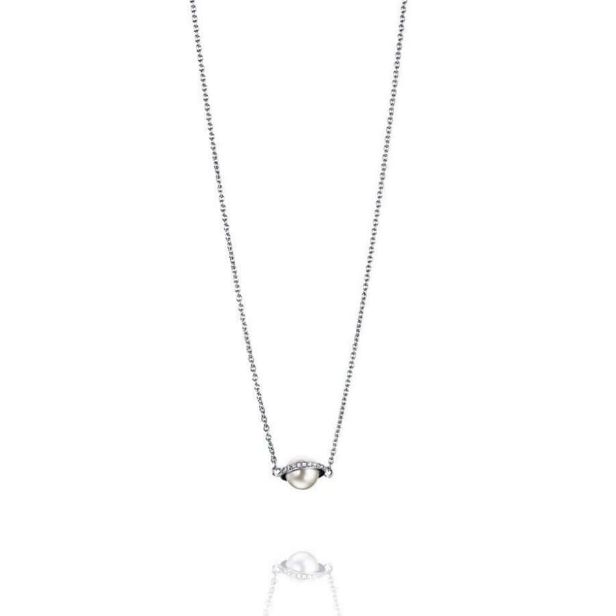 Efva attling Day pearl & star necklace valkokulta kaulakoru