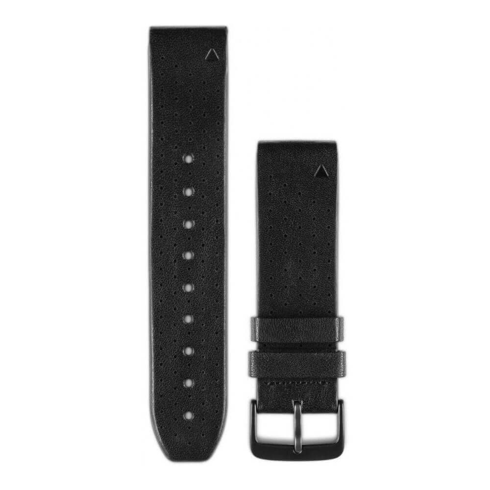 Garmin QuickFit 22 mm musta nahkaranneke 010-12500-02