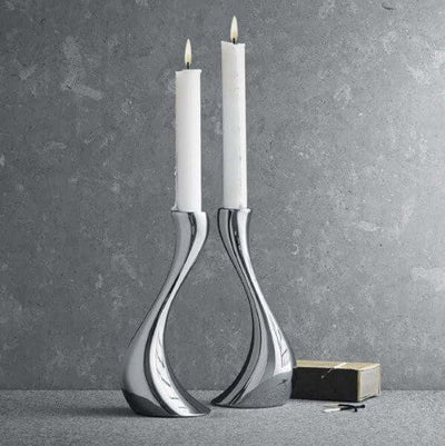 Georg Jensen Cobra kynttilänjalat, 2 kpl (pienet)