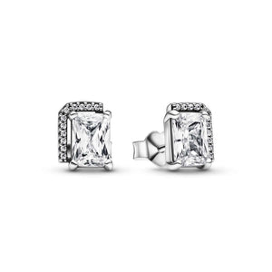 Pandora Rectangular Sparkling Halo korvakorut 292380C01