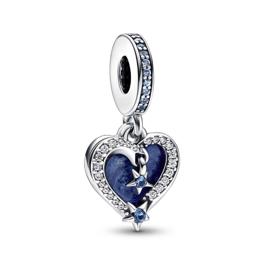  Pandora Celestial Shooting Star Heart Charm Hela 792356C01