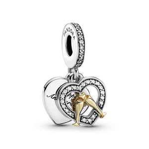 Pandora Two-tone Happy Anniversary riipushela 799322C01