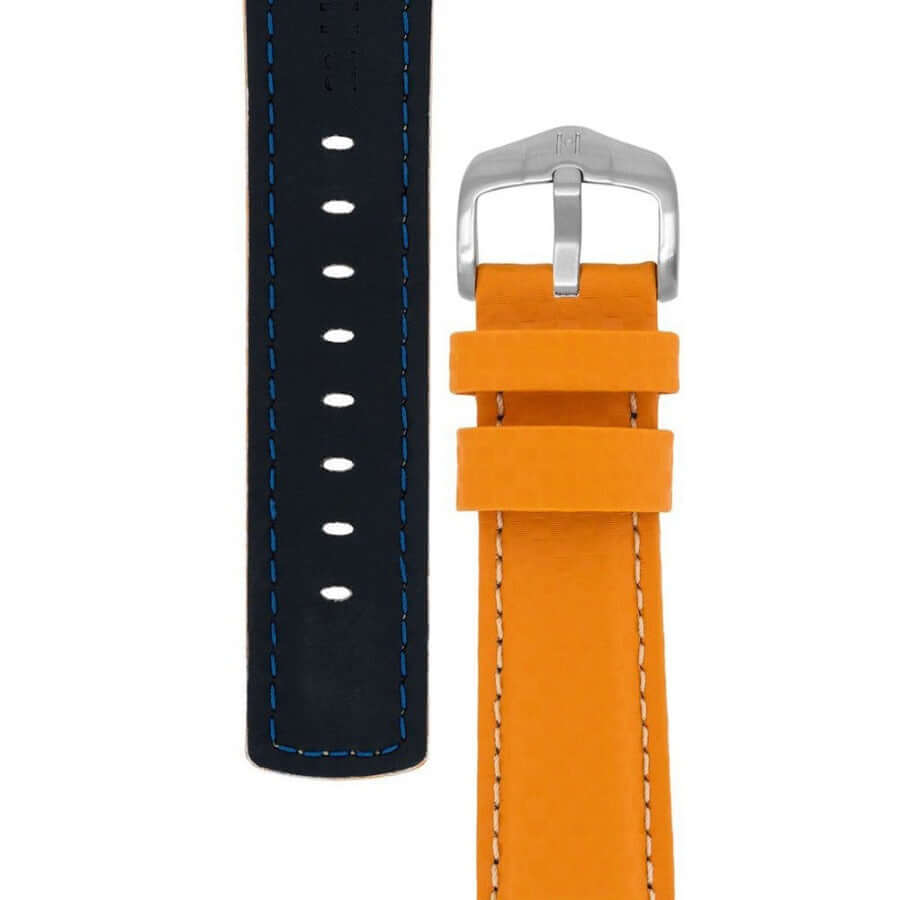 Hirsch Carbon oranssi kellon ranneke