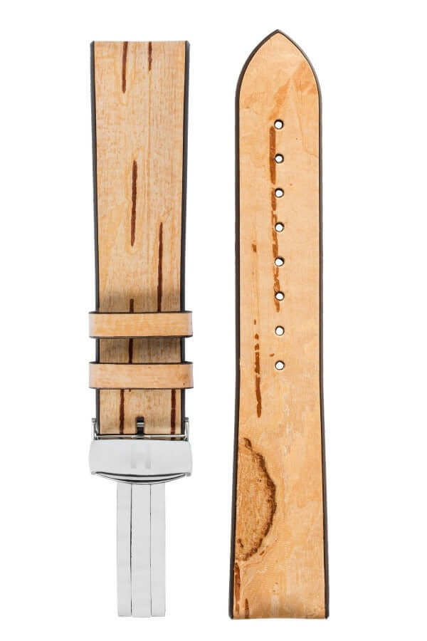 Hirsch Birch puupintainen kellon ranneke