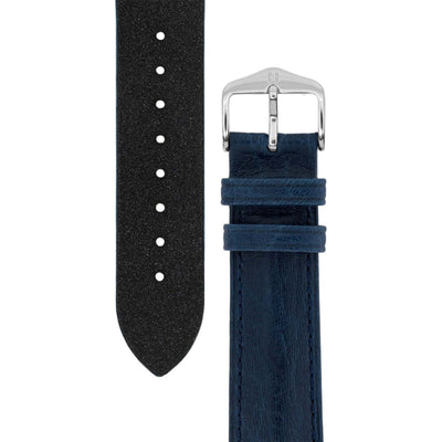 Hirsch Camelgrain sininen kellon ranneke