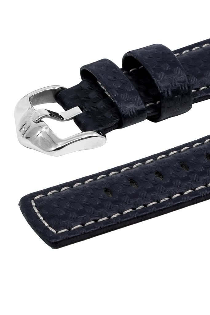 Hirsch Carbon sininen kellon ranneke