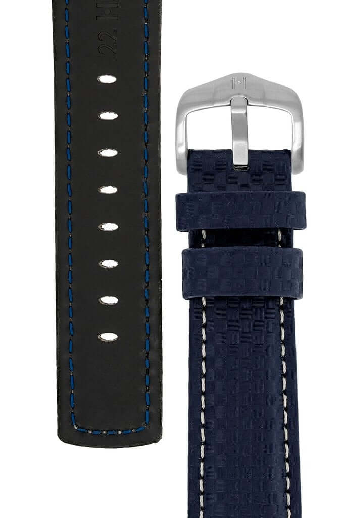 Hirsch Carbon sininen kellon ranneke