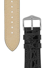 Hirsch Crocograin musta nahkaranneke -123228850-2