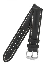 Hirsch Heavy Calf musta kellon ranneke 