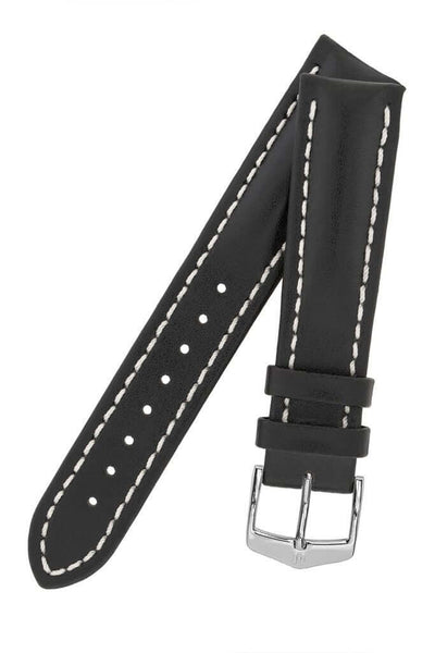 Hirsch Heavy Calf musta kellon ranneke 