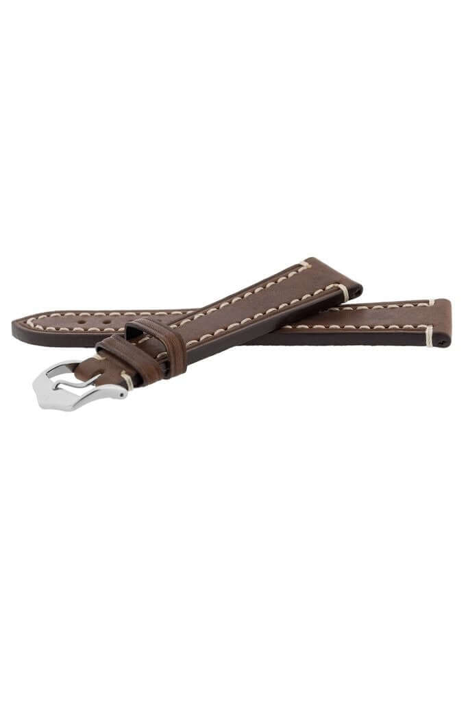 Hirsch Liberty tummanruskea kellon ranneke 10900210-20